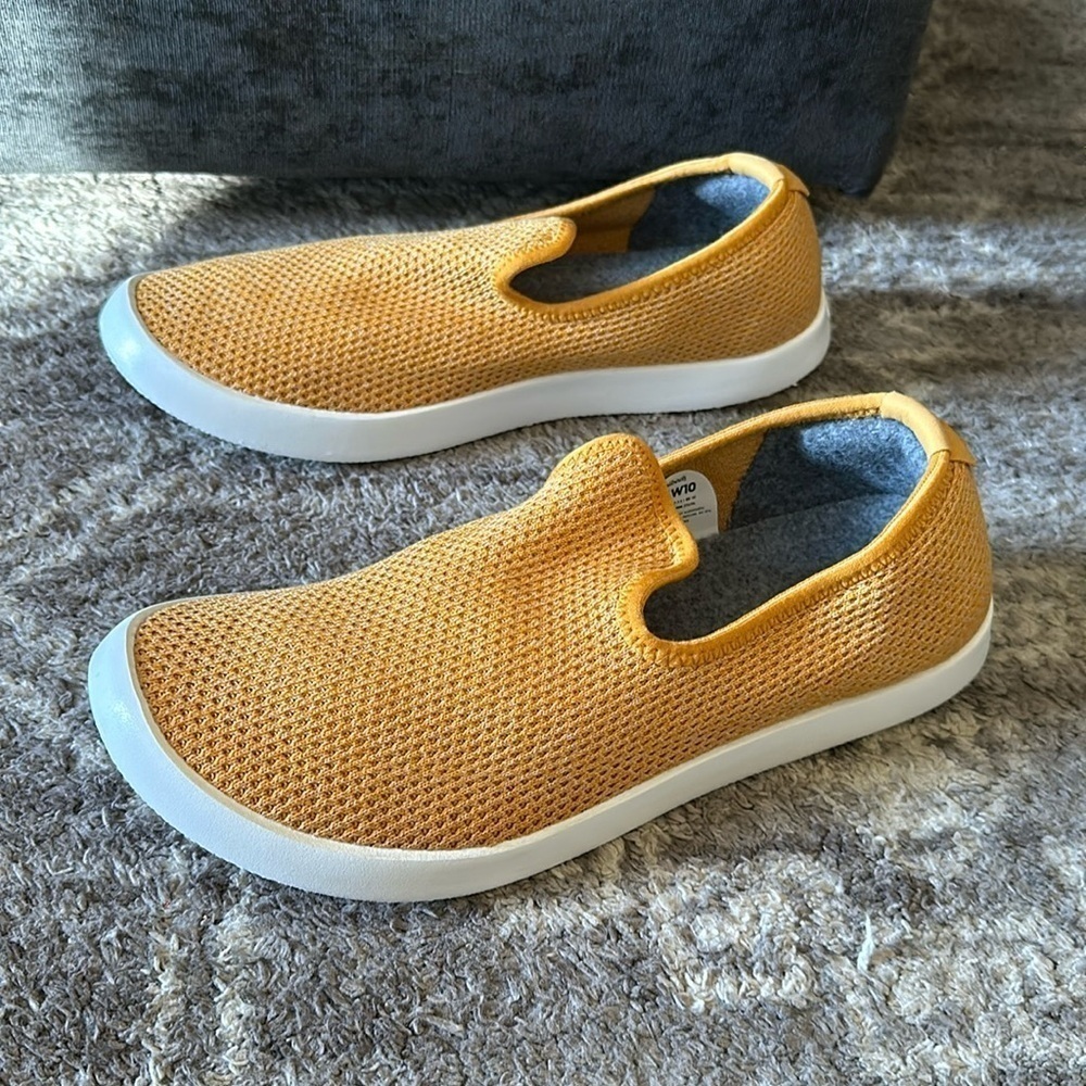 Women’s Slip-On Knit Sneakers - Mustard Yellow